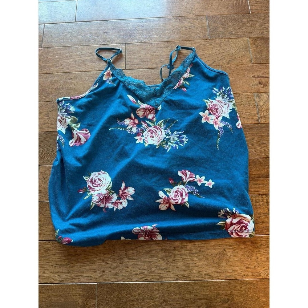 Blue Flora Cami Tank Large Flora by Flora  Nikroom